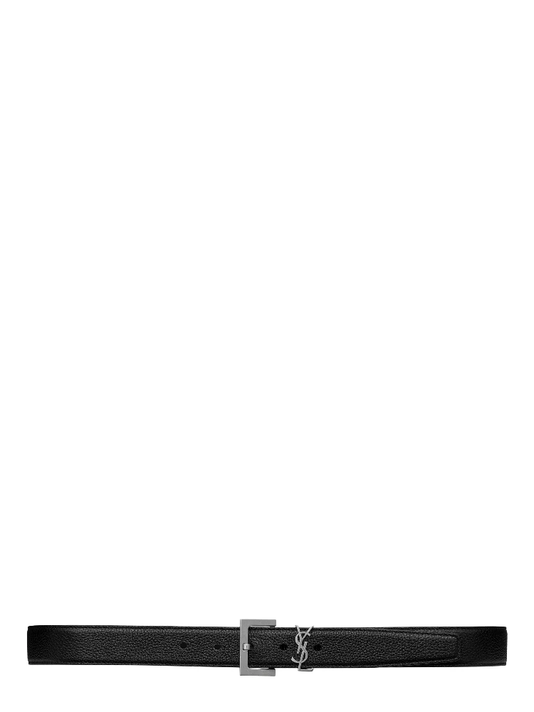 أحزمة سان لوران سوداء