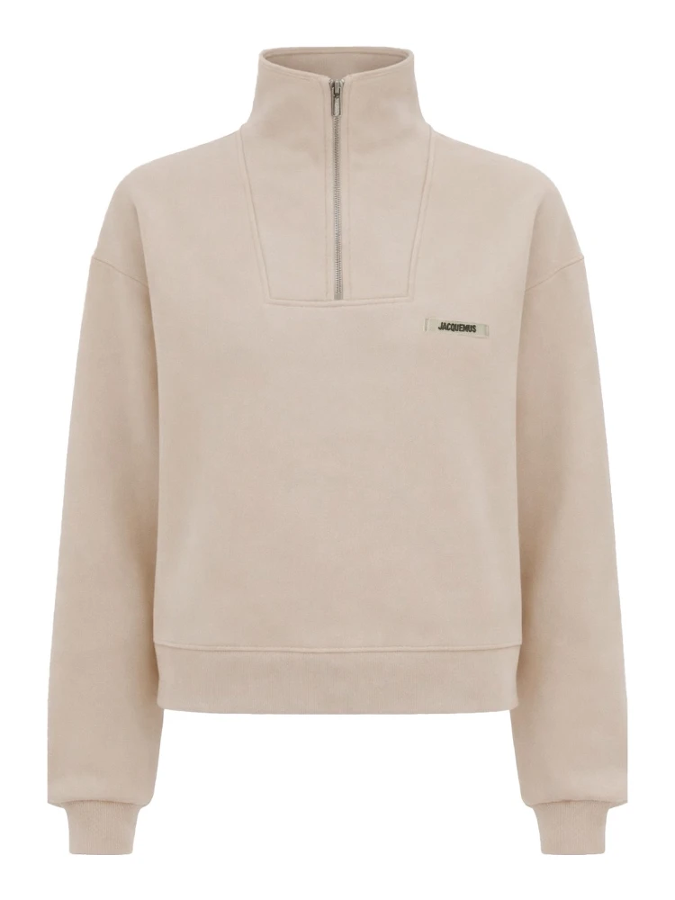 GROSGRAIN SWEATSHIRT WITH TURTLENECK