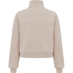 GROSGRAIN SWEATSHIRT WITH TURTLENECK