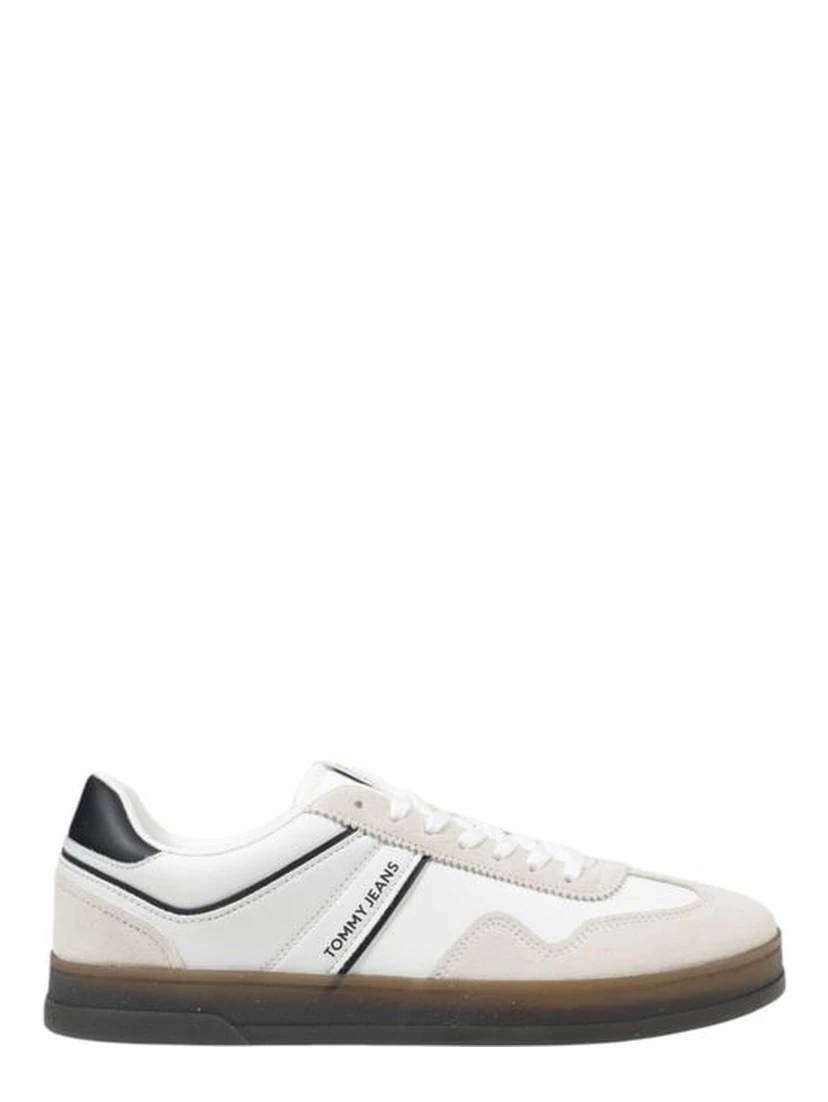 Black Leather Low Top Sneakers