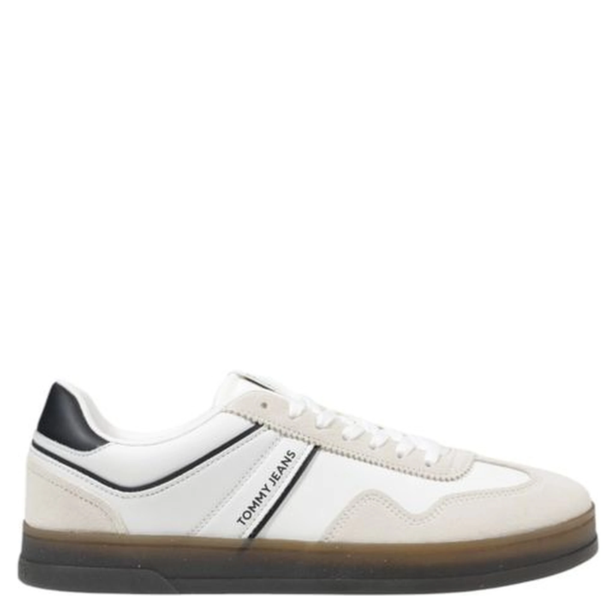 Black Leather Low Top Sneakers