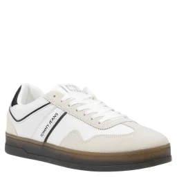 Black Leather Low Top Sneakers