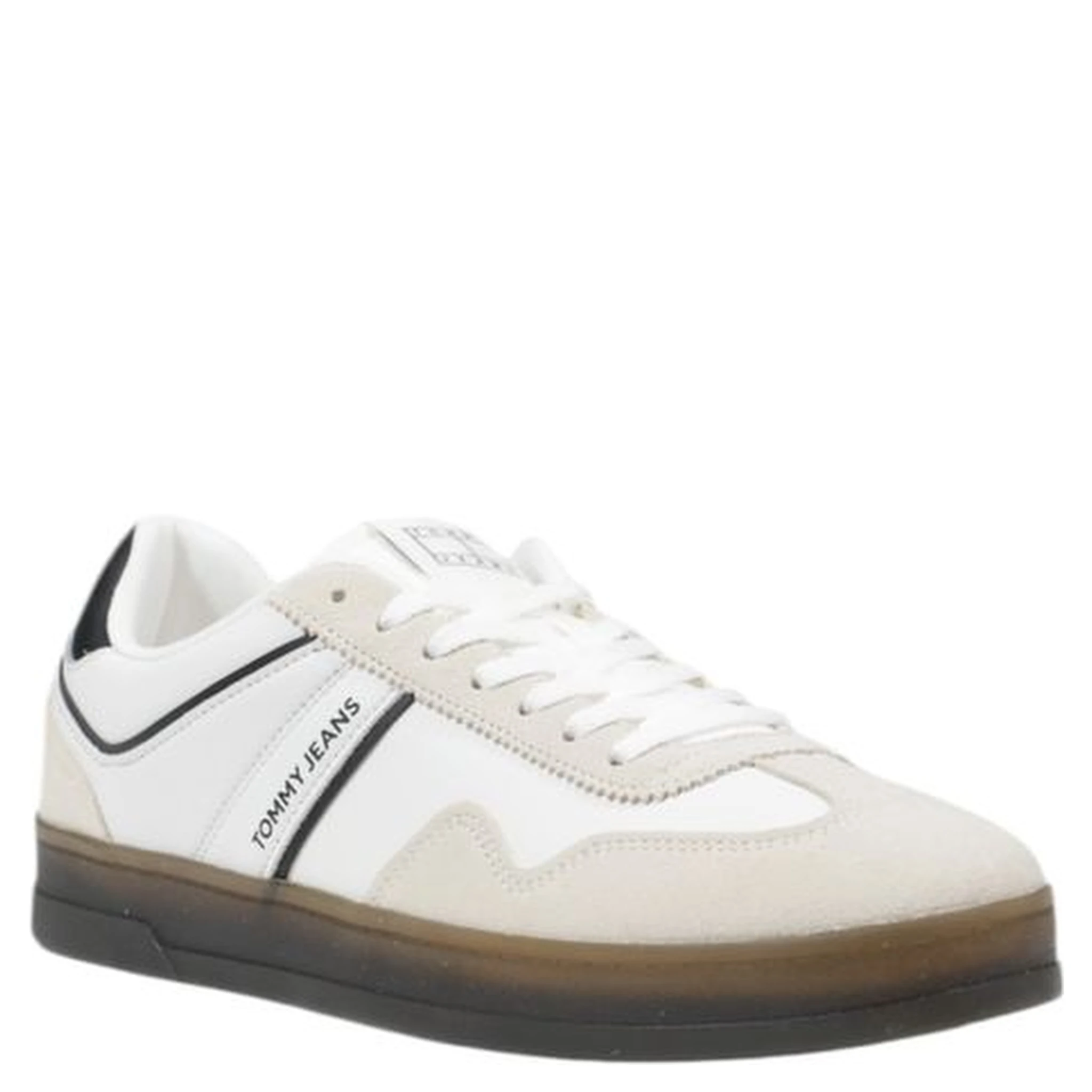 Black Leather Low Top Sneakers