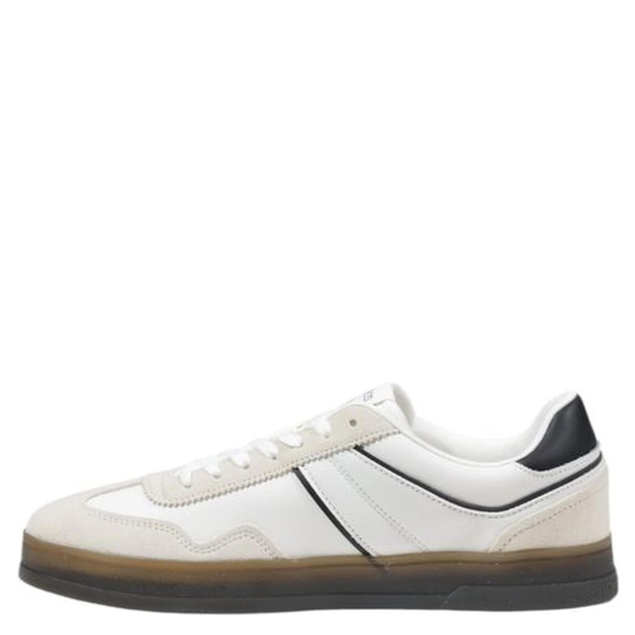 Black Leather Low Top Sneakers