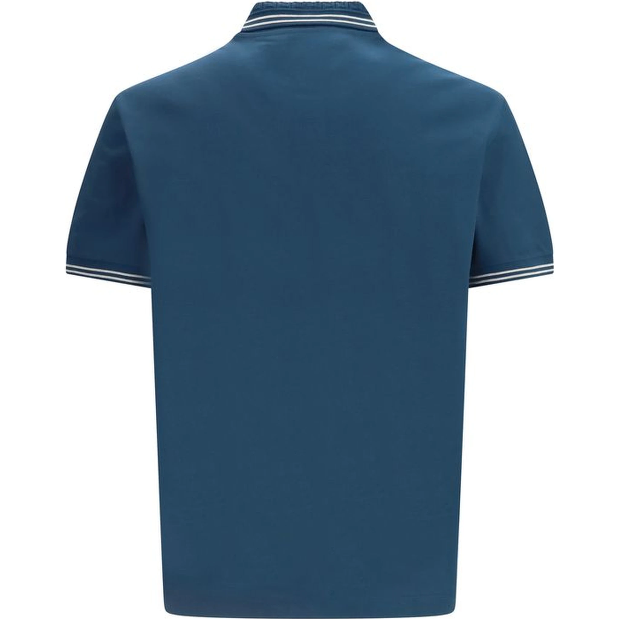 Blue Cotton Polo Shirt