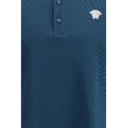 Blue Cotton Polo Shirt