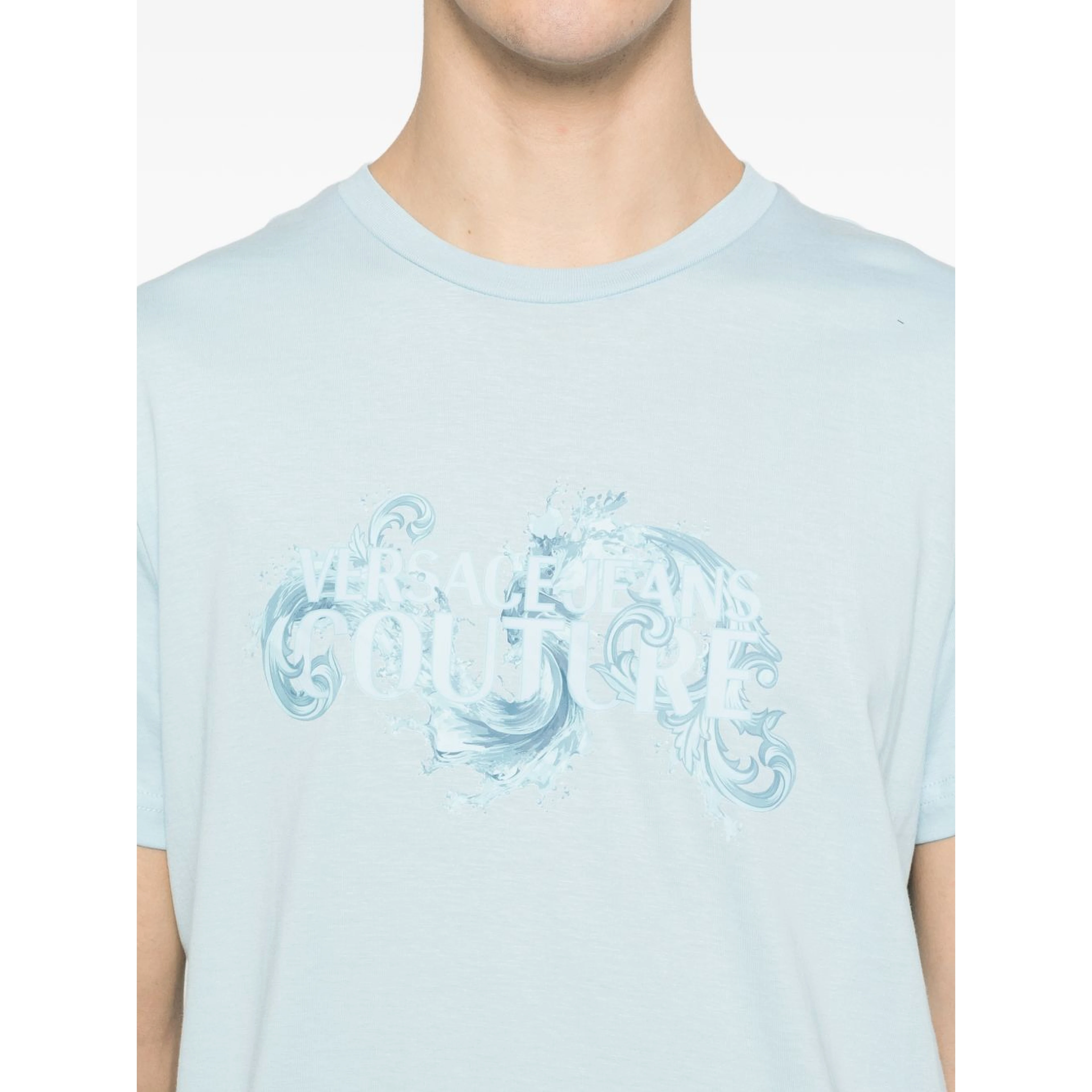 VERSACE JEANS COUTURE T-shirts and Polos Light Blue