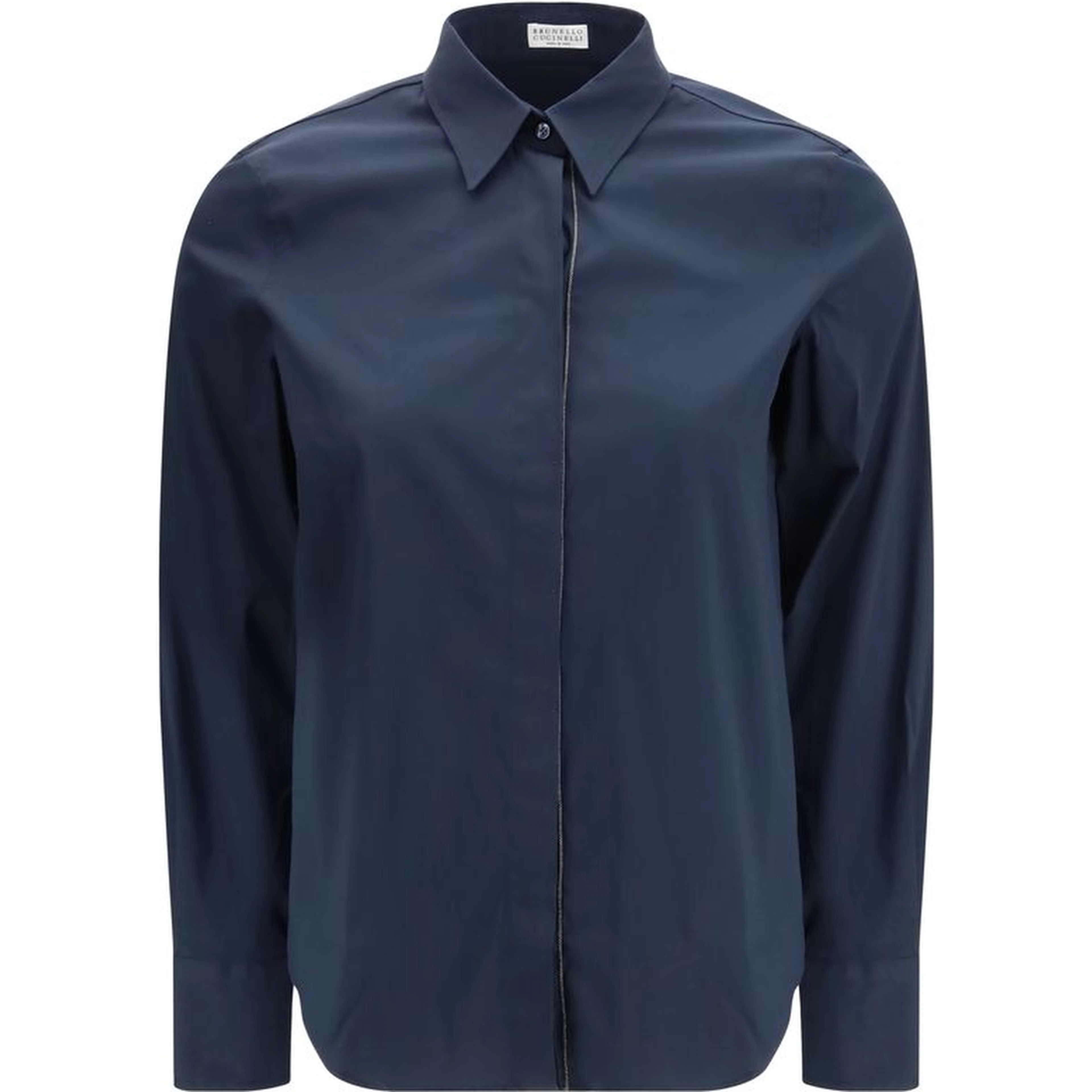 Blue Cotton Dress Shirt