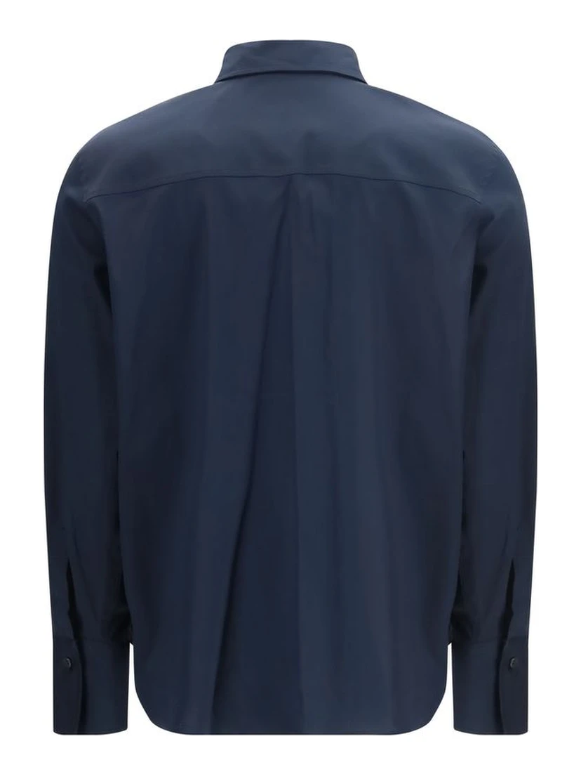 قميص قطني أزرق