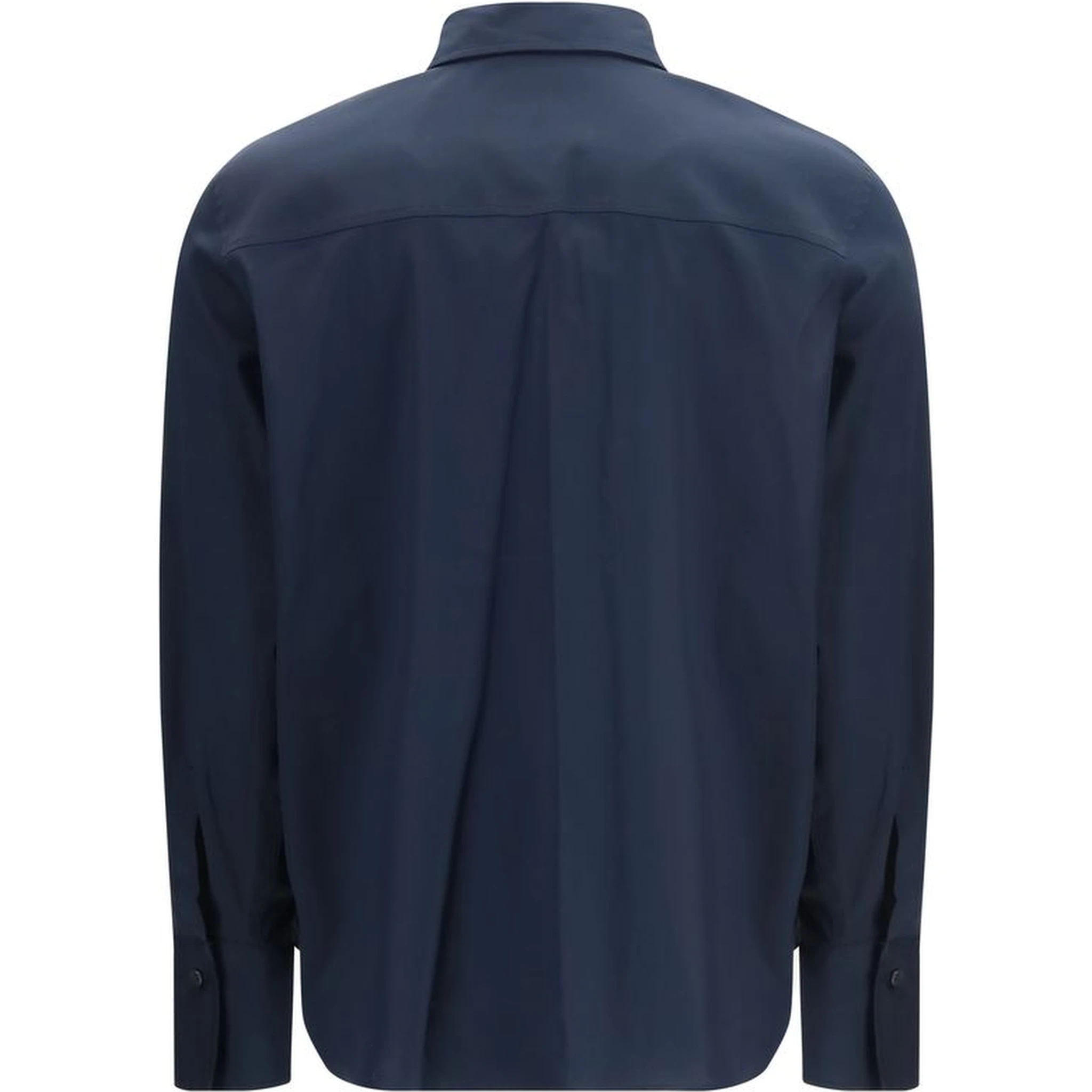 Blue Cotton Dress Shirt