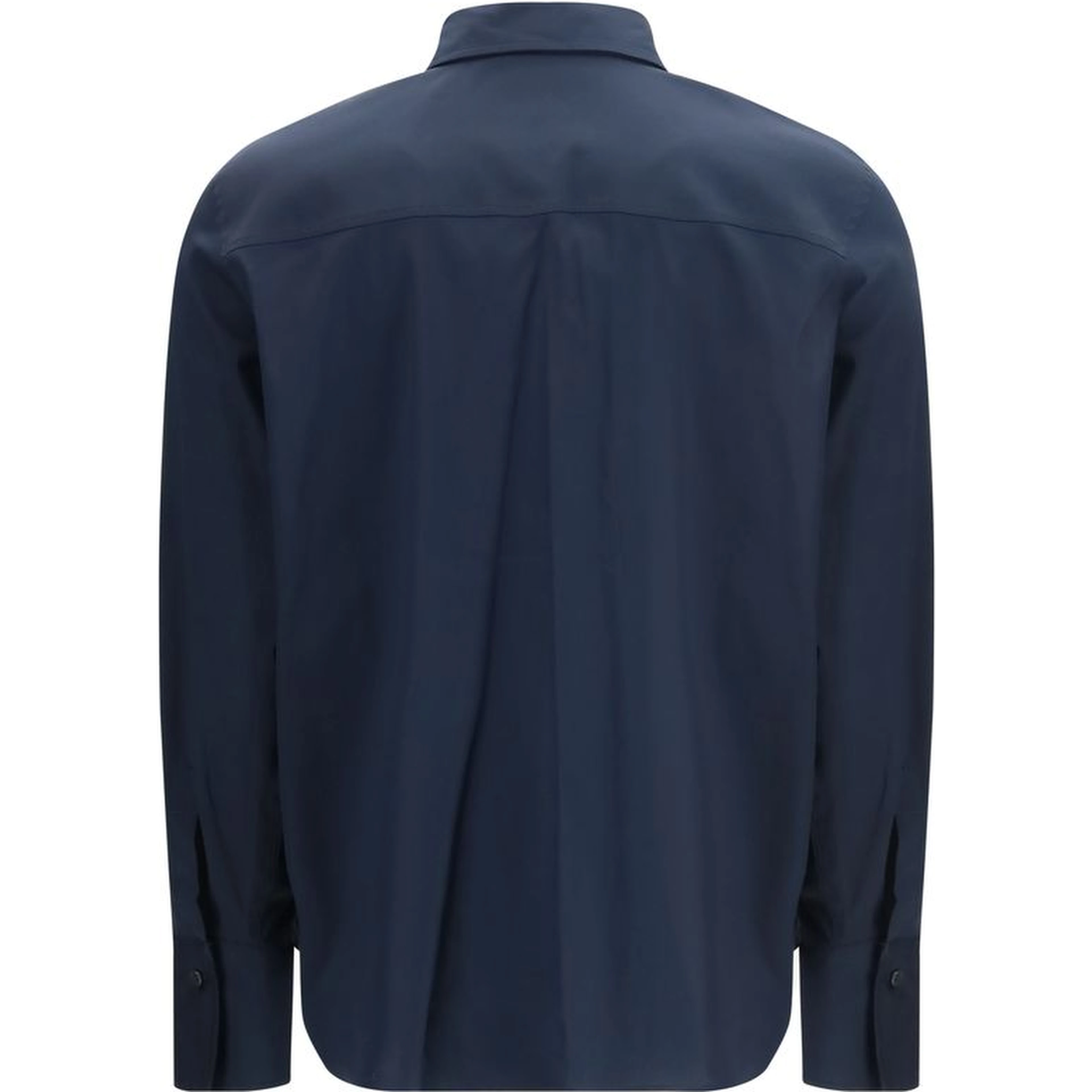 Blue Cotton Dress Shirt