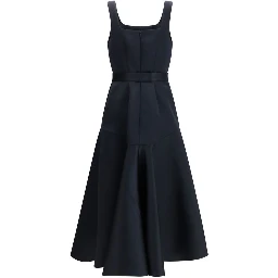 Blue Polyester Casual Dress