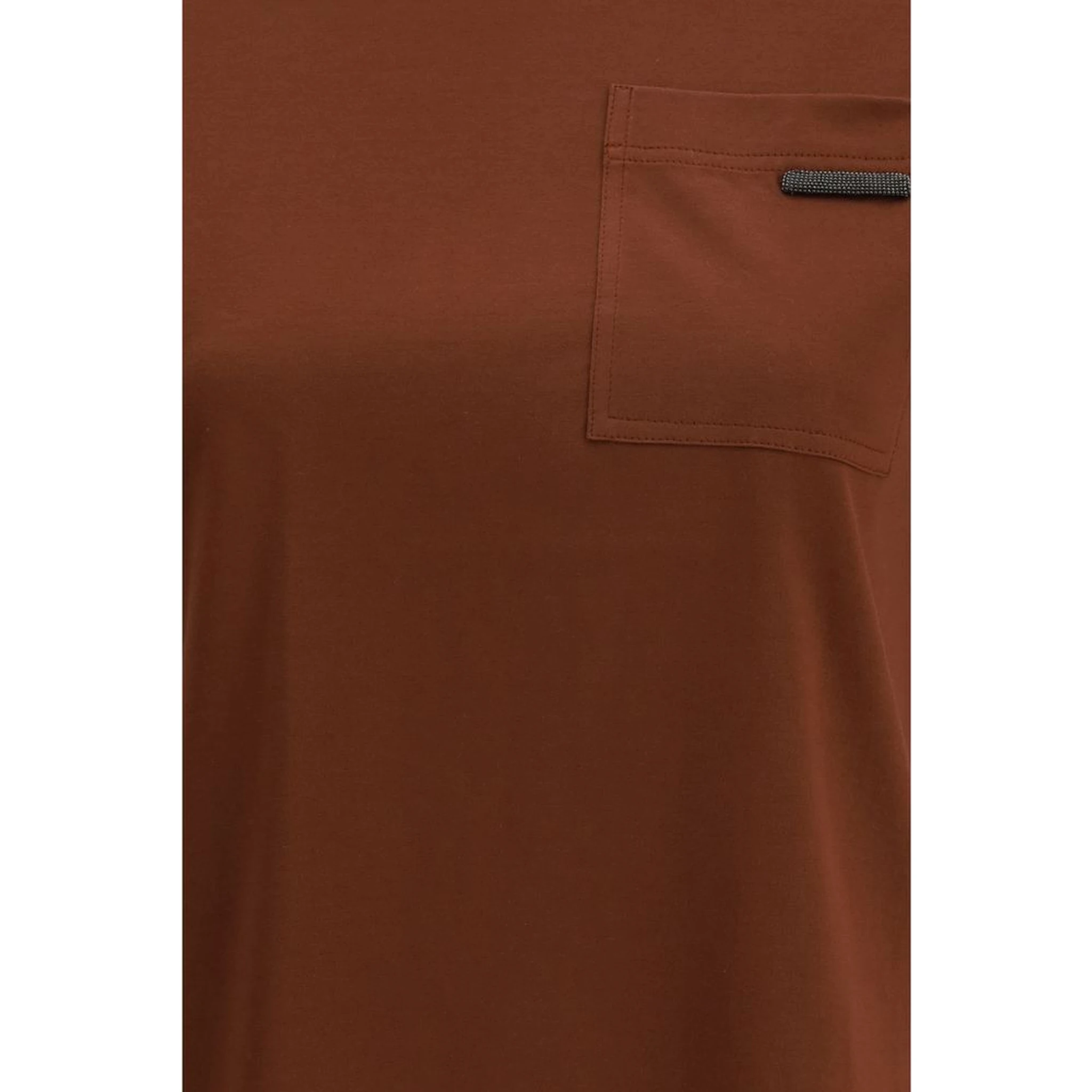 تي شيرت قطني بني