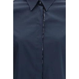Blue Cotton Dress Shirt