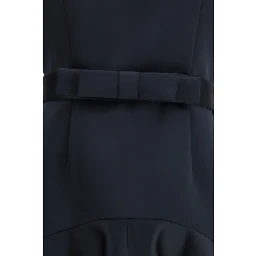 Blue Polyester Casual Dress
