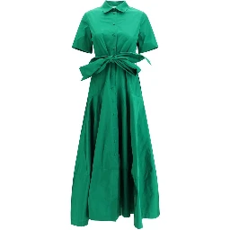 Bicolor Polyester Casual Dress
