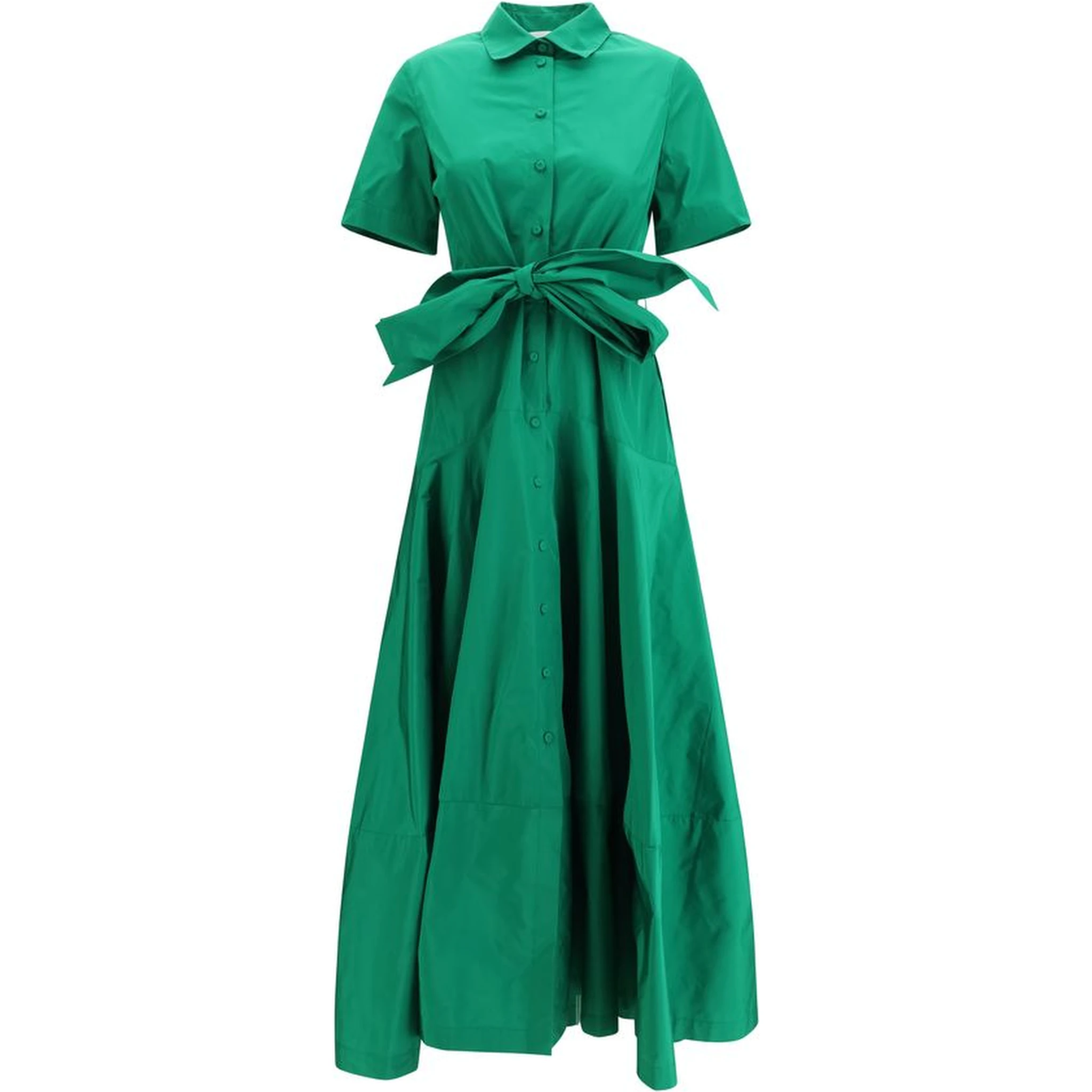 Bicolor Polyester Casual Dress