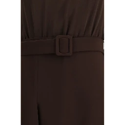 Brown Polyester Casual Dress