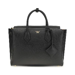 Black Calf Leather Bos Taurus Shoulder Bag