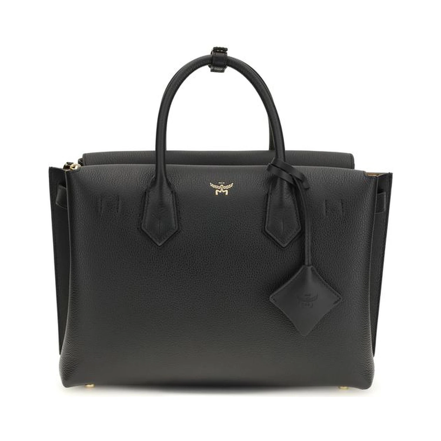 Black Calf Leather Bos Taurus Shoulder Bag