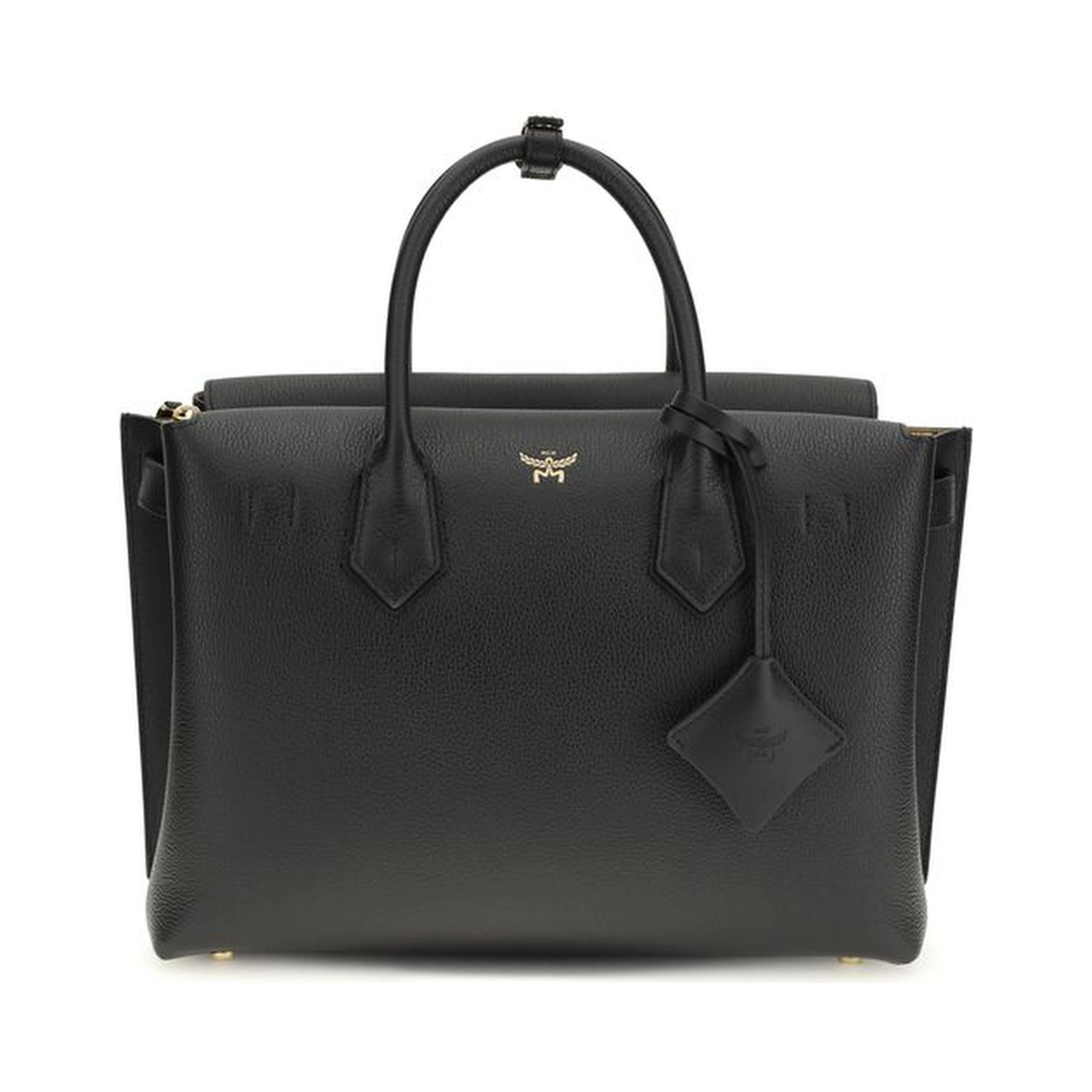 Black Calf Leather Bos Taurus Shoulder Bag