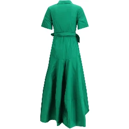 Bicolor Polyester Casual Dress