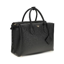 Black Calf Leather Bos Taurus Shoulder Bag