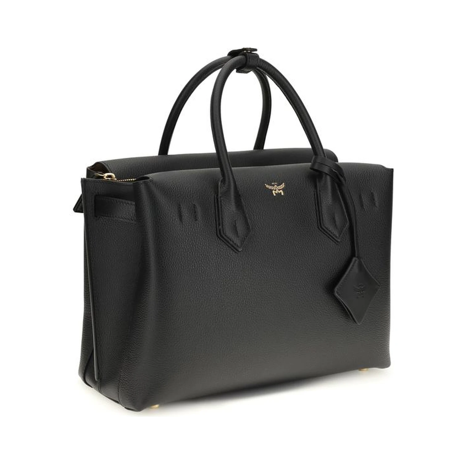 Black Calf Leather Bos Taurus Shoulder Bag