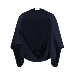 Blue Polyester Sweatshirt