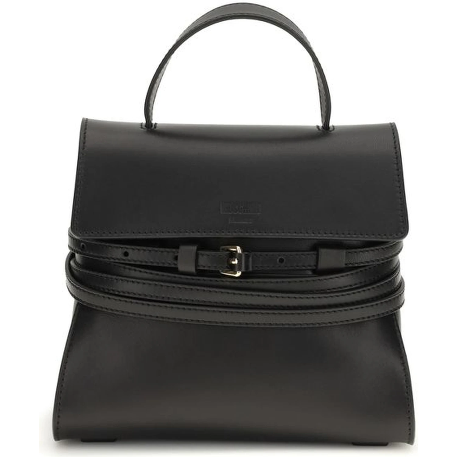 Black Calf Leather Bos Taurus Handbag