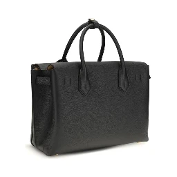 Black Calf Leather Bos Taurus Shoulder Bag