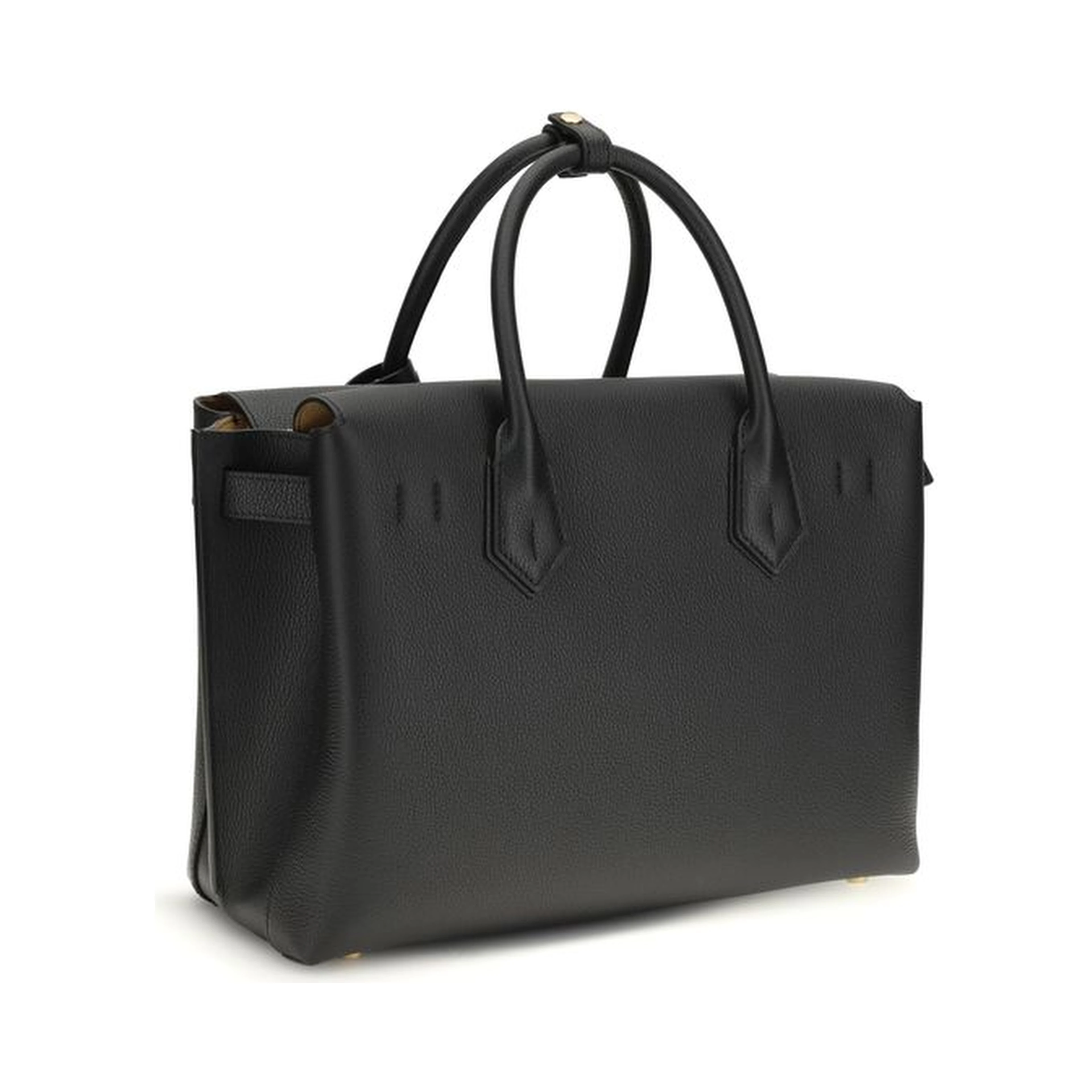 Black Calf Leather Bos Taurus Shoulder Bag