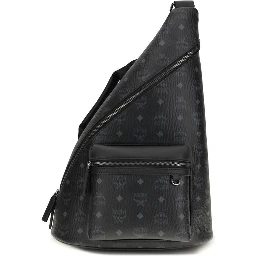 Black Fabric Shoulder Bag