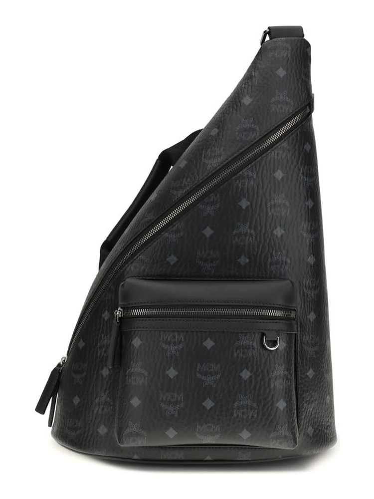 Black Fabric Shoulder Bag