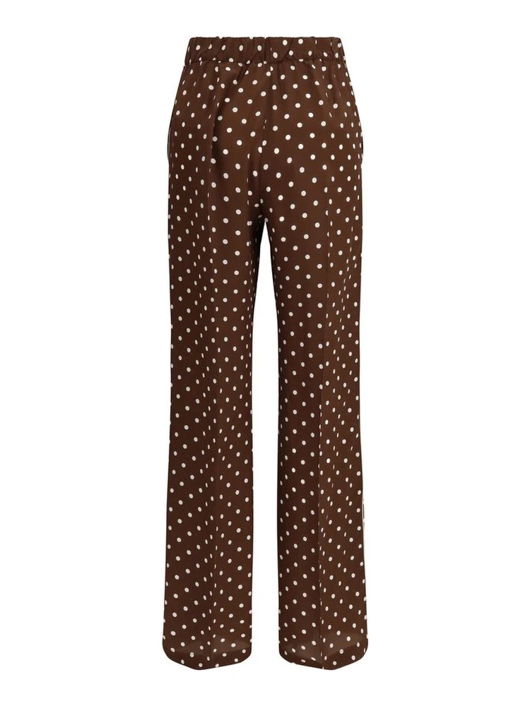 Brown Silk Casual Pants alternative