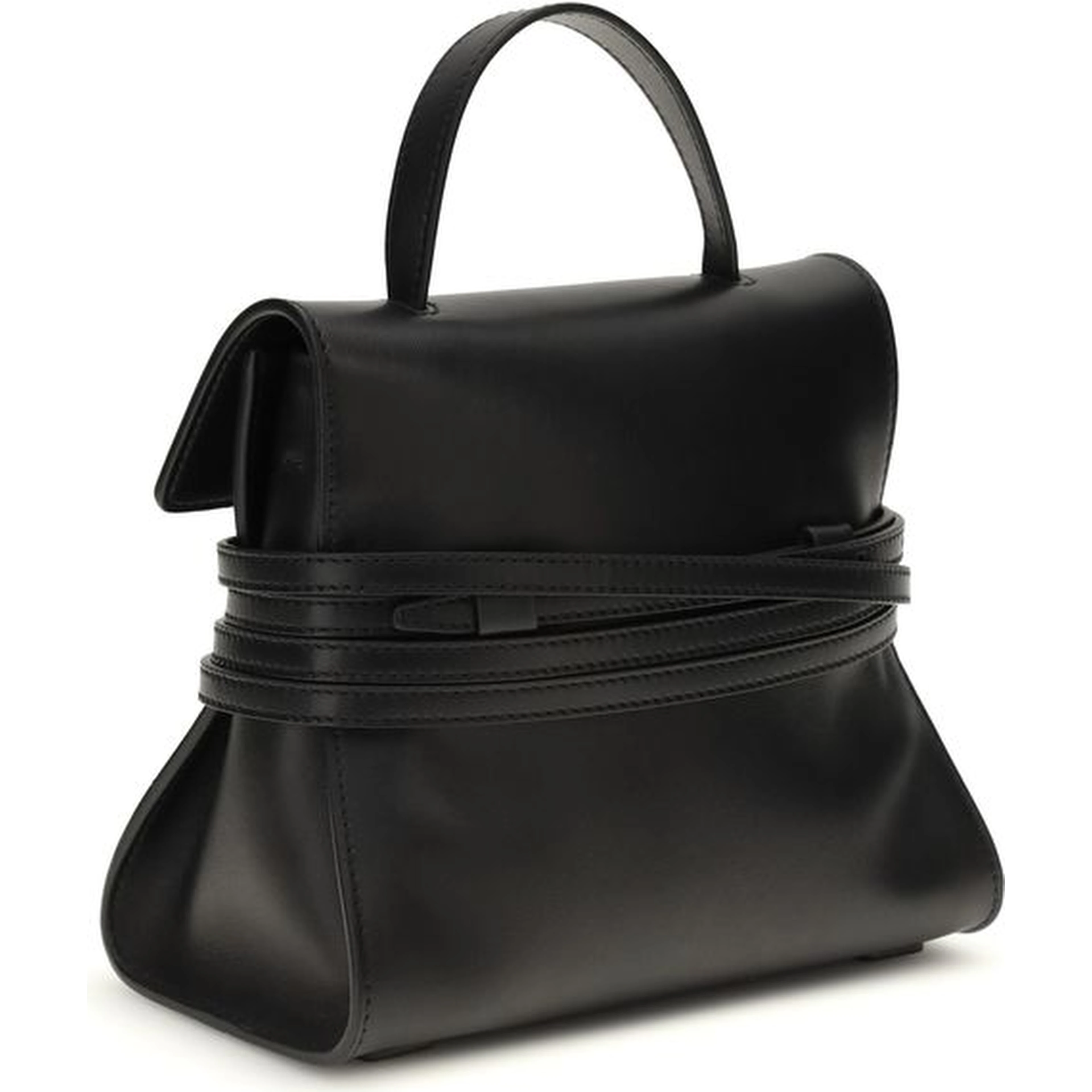 Black Calf Leather Bos Taurus Handbag