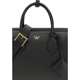 Black Calf Leather Bos Taurus Shoulder Bag
