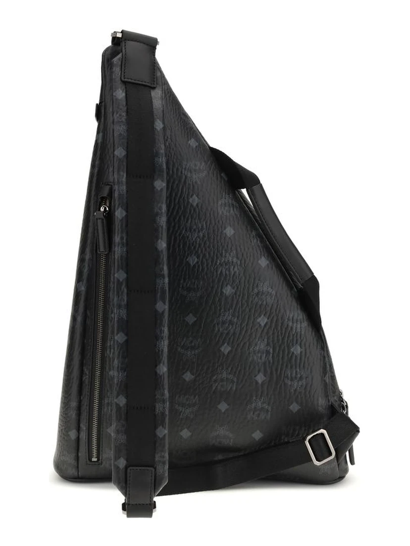 Black Fabric Shoulder Bag