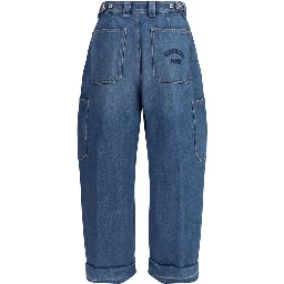 جينز قطني أزرق