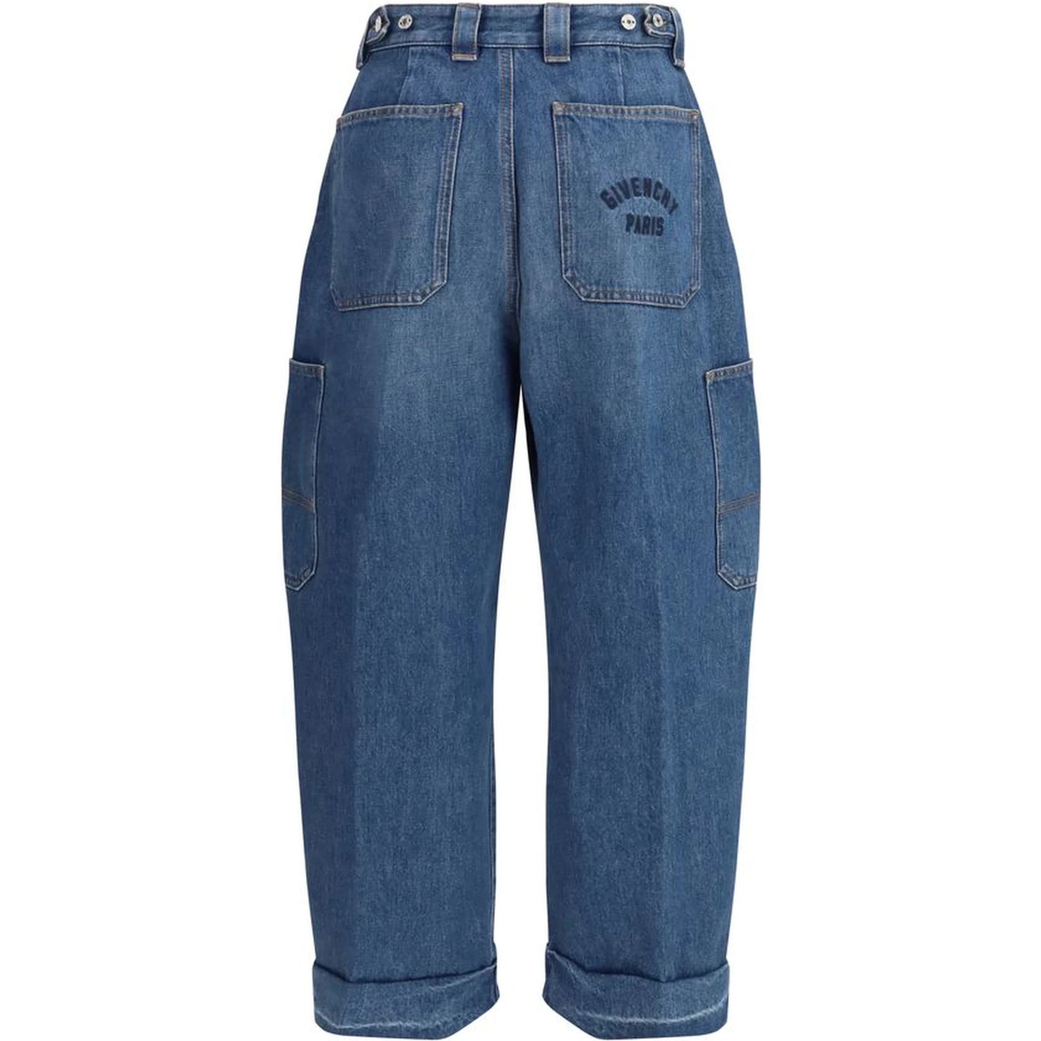 جينز قطني أزرق