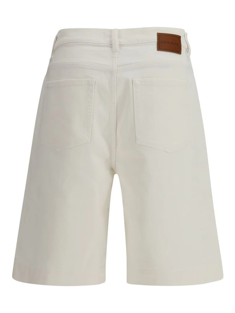 White Cotton Bermuda Shorts alternative