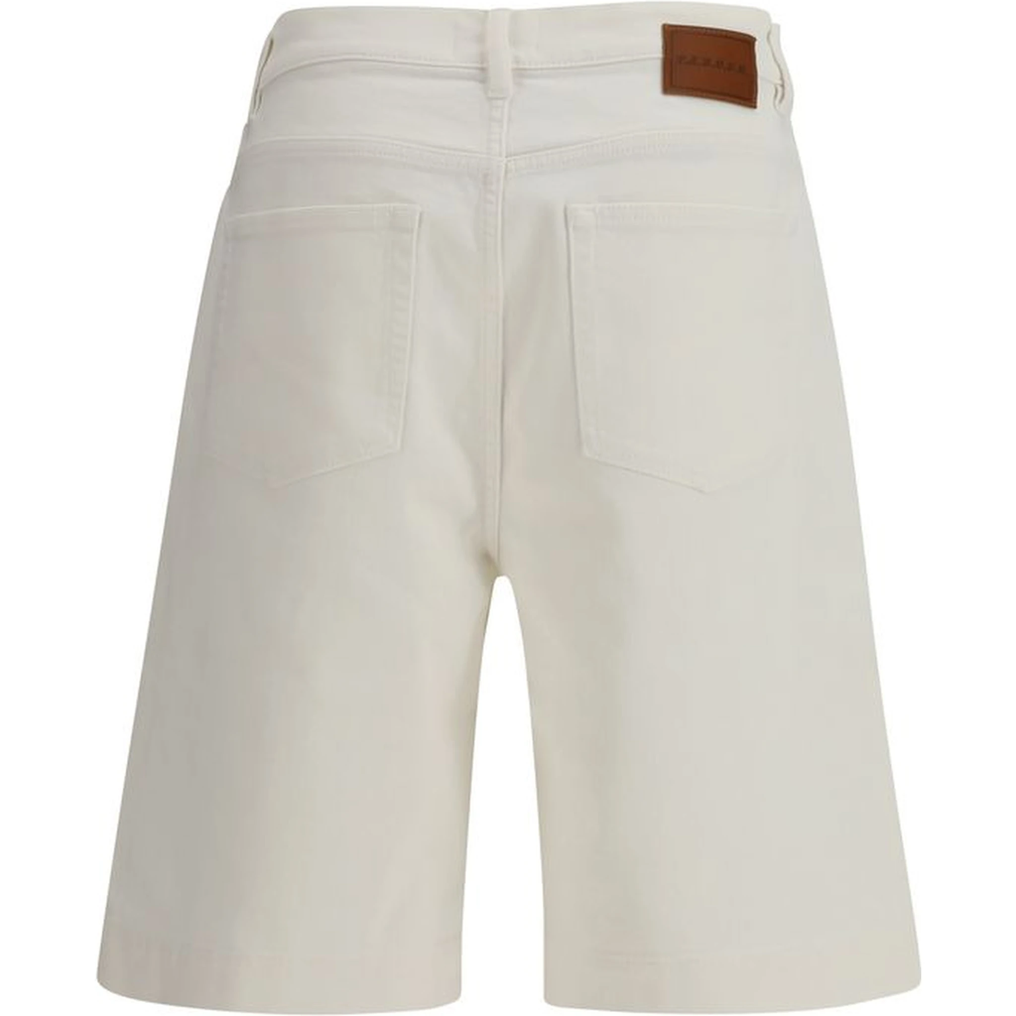 White Cotton Bermuda Shorts