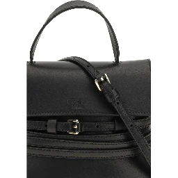 Black Calf Leather Bos Taurus Handbag