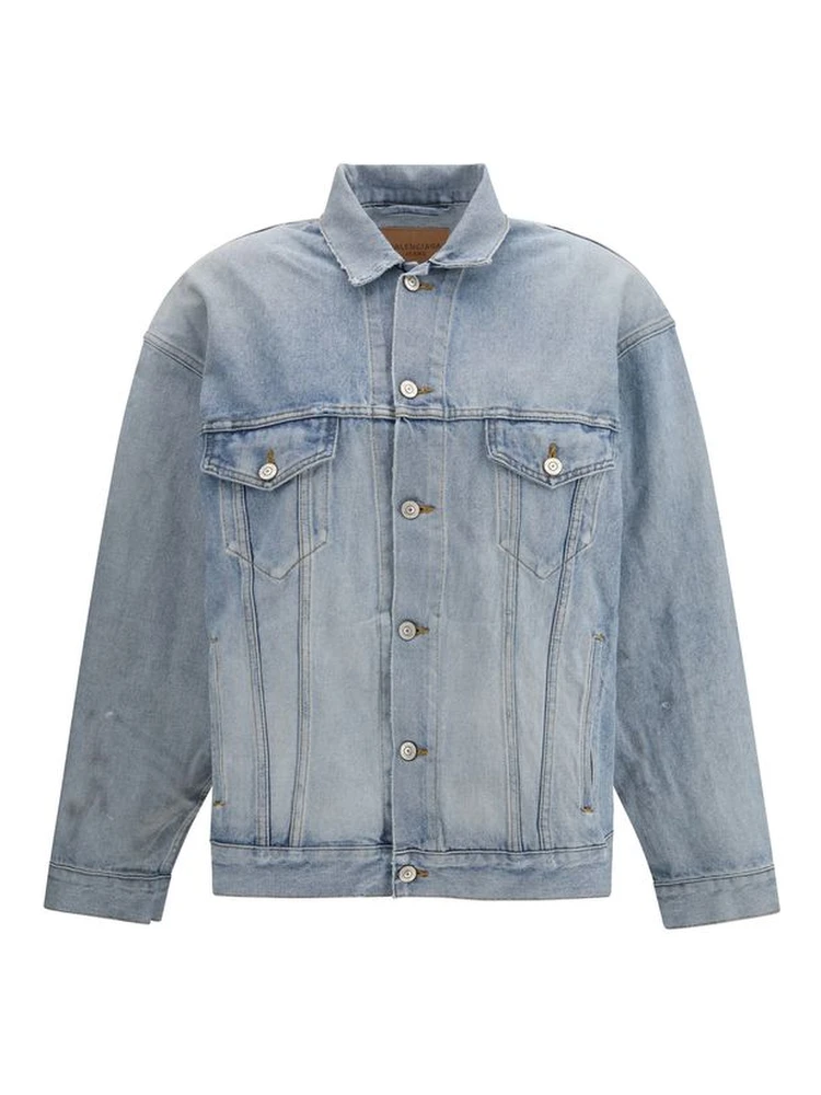 Light Blue Cotton Denim Jacket