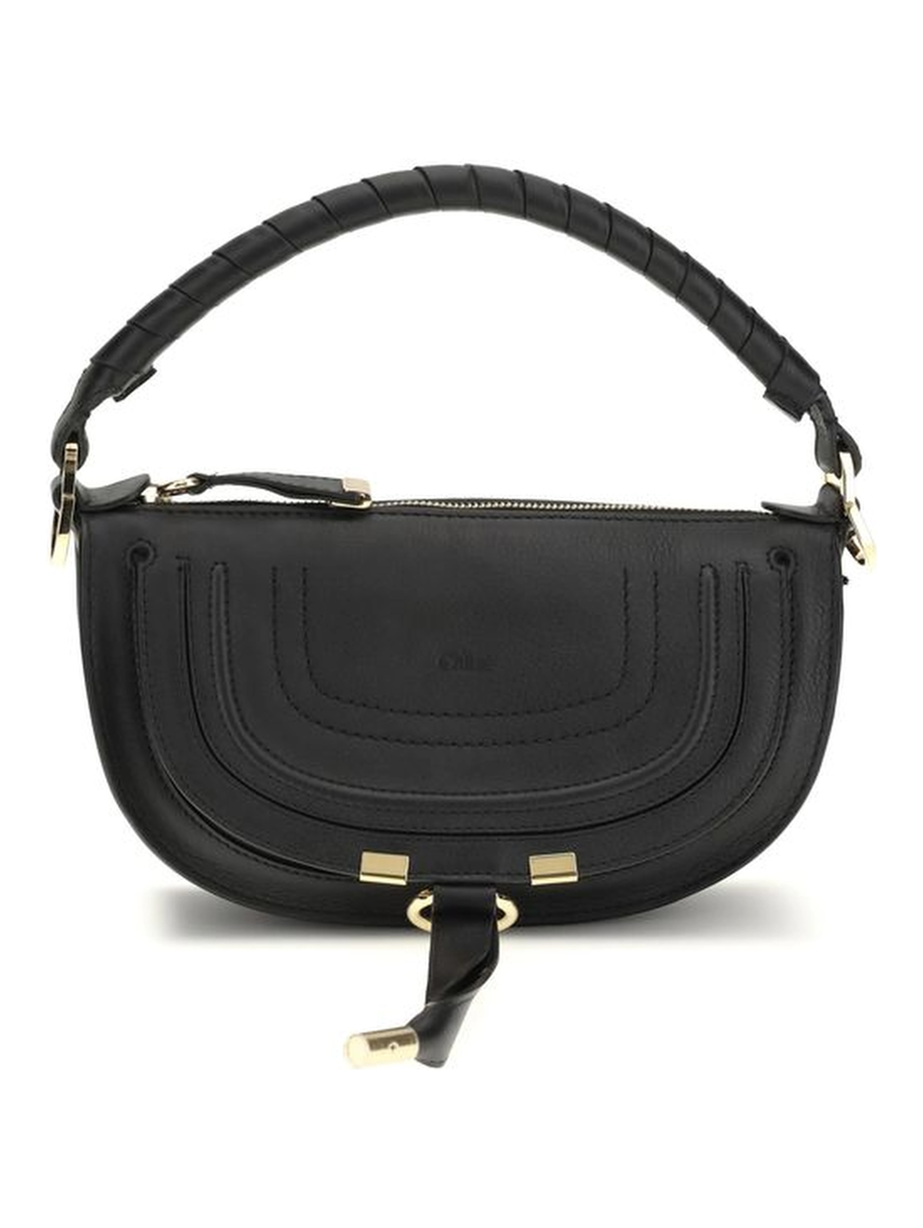 Black Calf Leather Bos Taurus Shoulder Bag