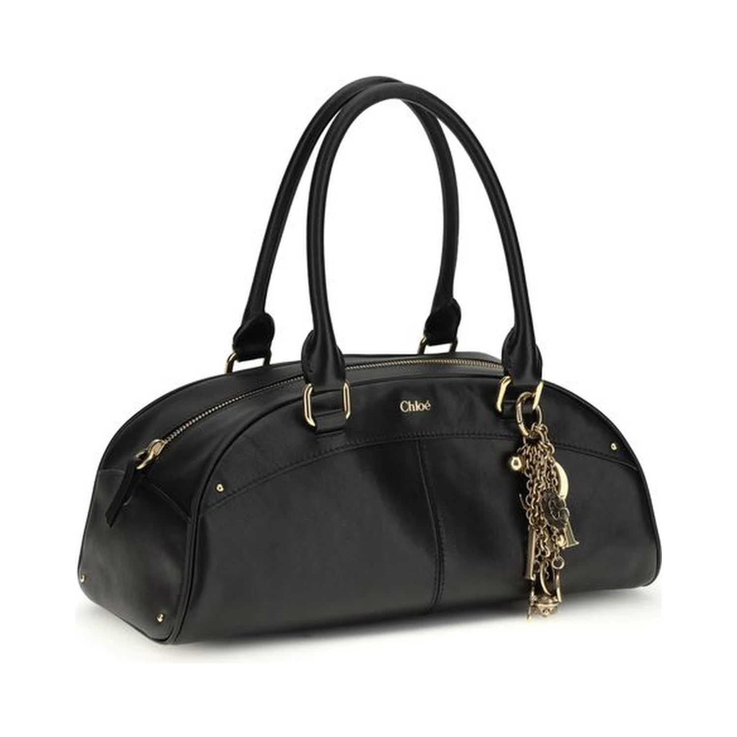 Black Calf Leather Bos Taurus Shoulder Bag