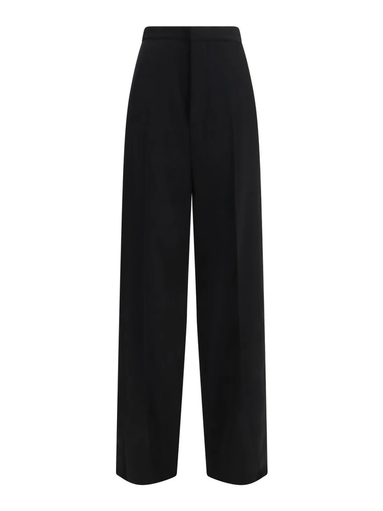 Black Cotton Dress Pants