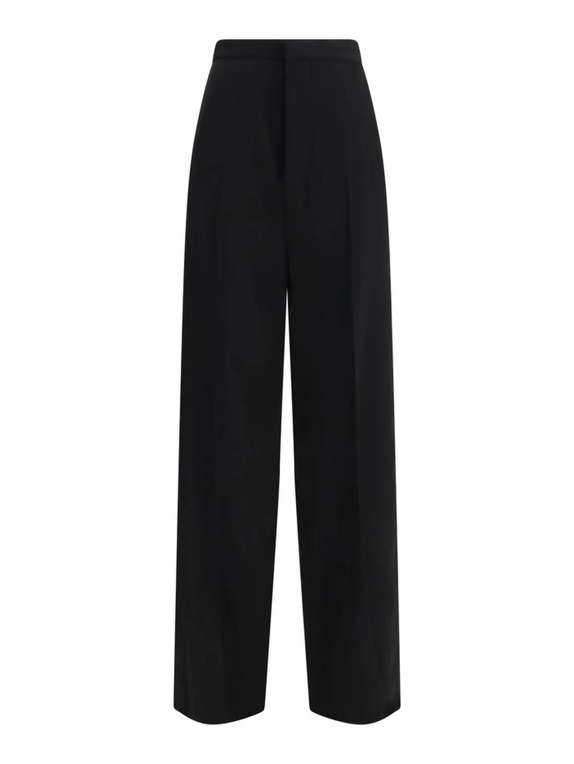 Black Cotton Dress Pants