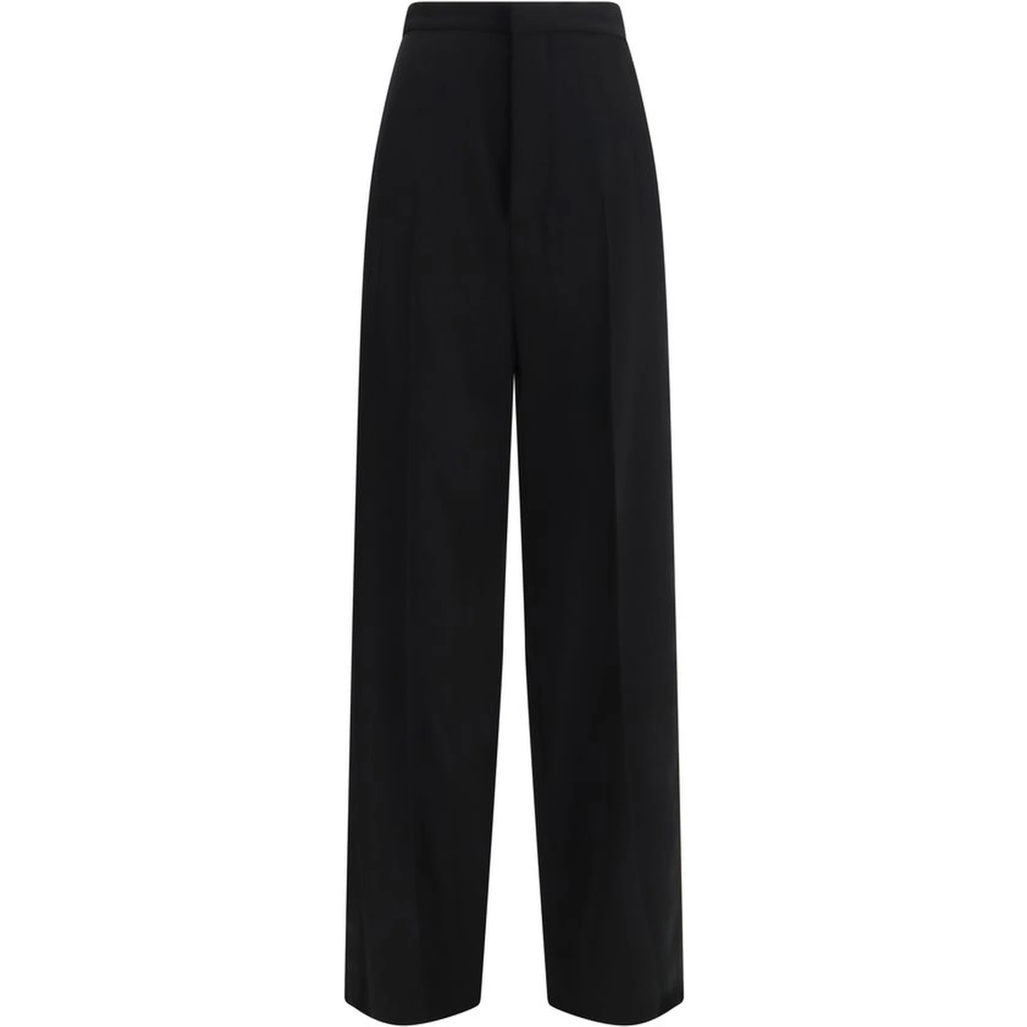 Black Cotton Dress Pants