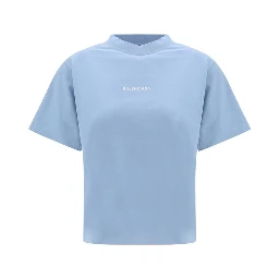 تيشيرت قطني أزرق فاتح